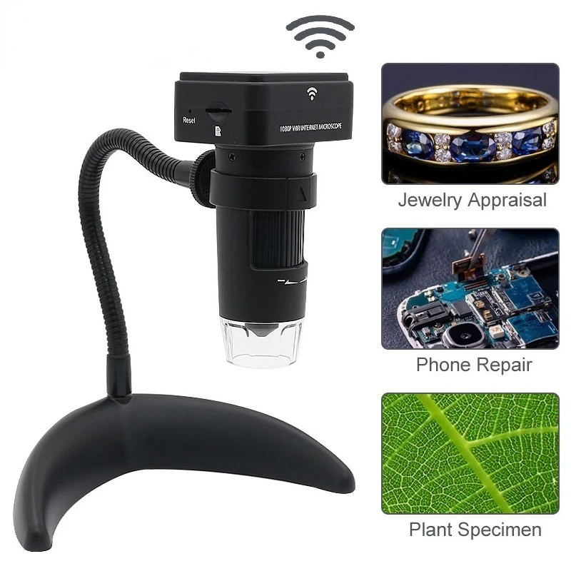 Electronics Repair Lab - Microscopio Digital Electrónico Inalámbrico WIFI 1080P