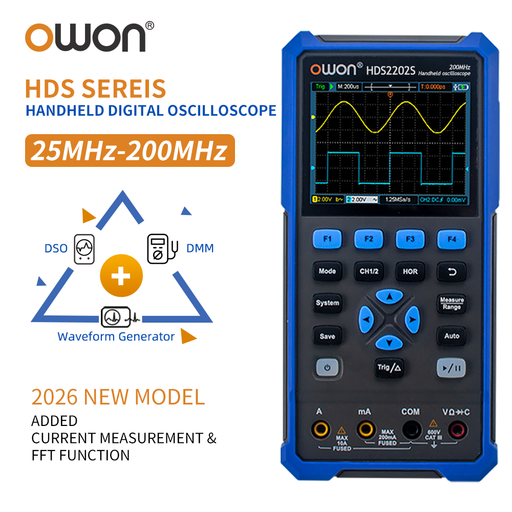 Electronics Repair Lab - Osciloscopio Digital Portátil OWON Serie HDS200,