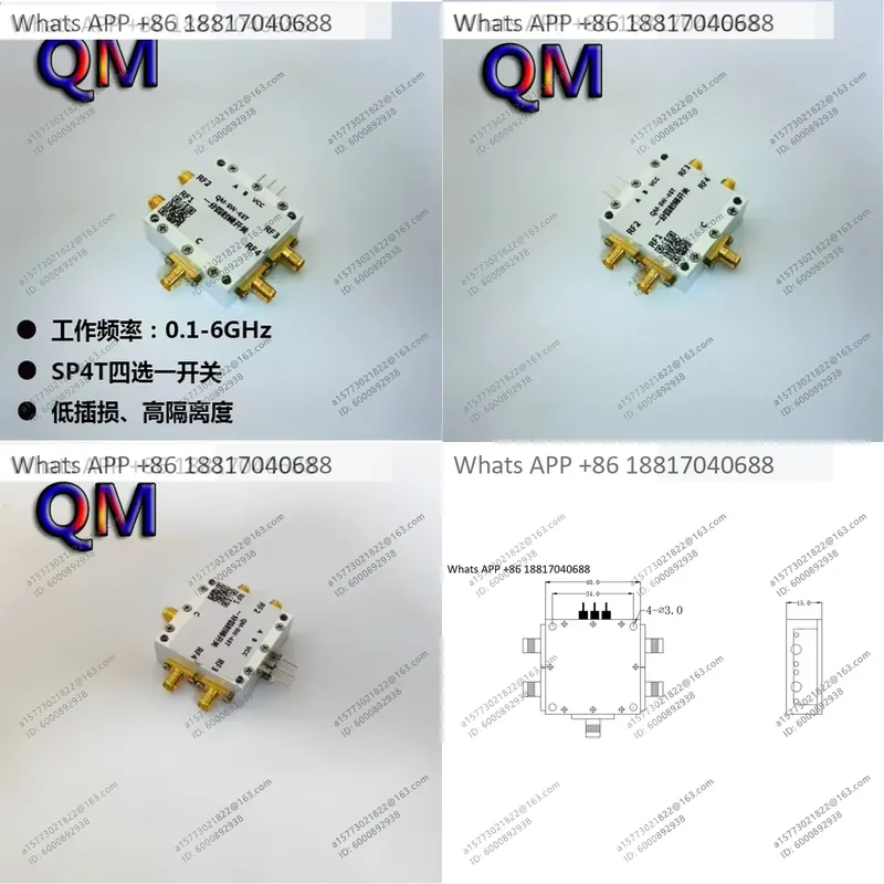 Qm Electronics & Repair Services Photos - 1 unidad para QM-SW-4ST 0.1-6 GHz