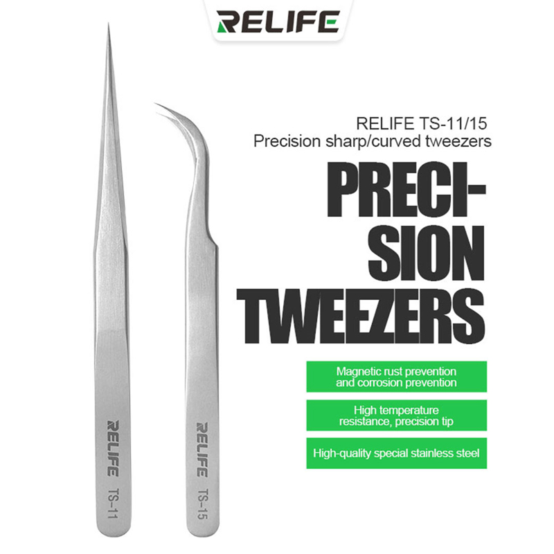 Electronics Repair Service - RELIFE TS-11 TS-15 pinzas rectas curvadas