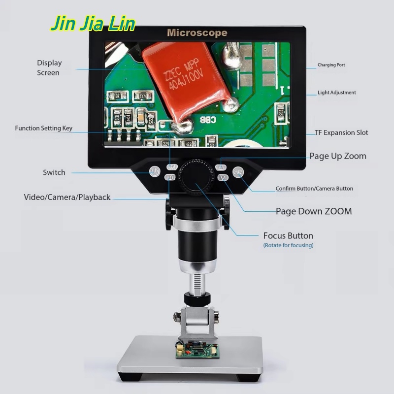Electronics Repair Microscope - Microscopio Digital LCD HD de 7