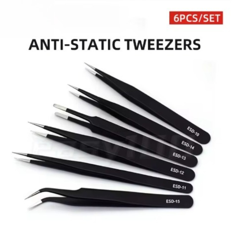 Juego de 6 Pinzas de Precisión - Electronics Repair Tool Kit reseña y precio