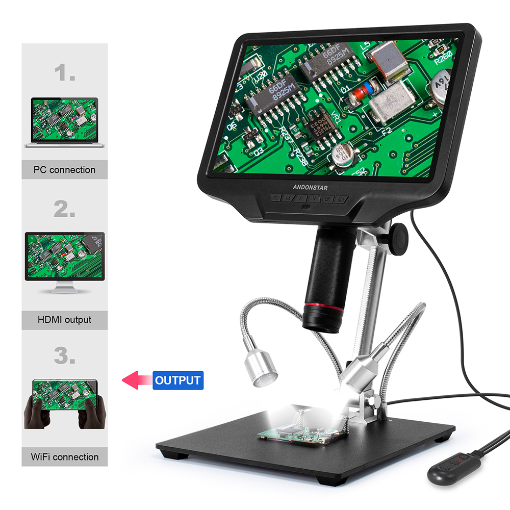 Andonstar AD409 HDMI microscop - Electronics Repair Microscope reseña y precio