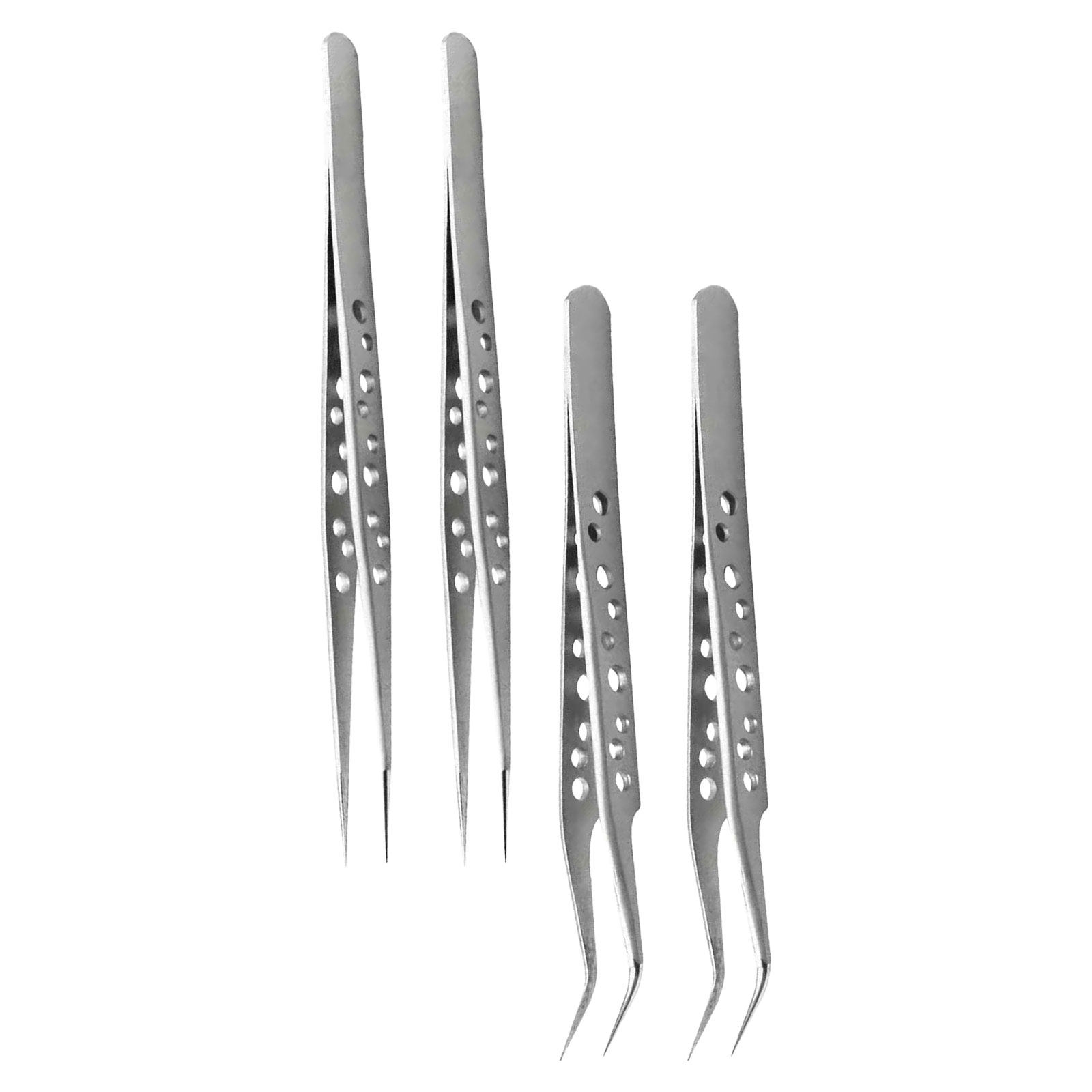 Juego de 4 Pinzas de Acero Ino - Electronics Repair Lab reseña y precio