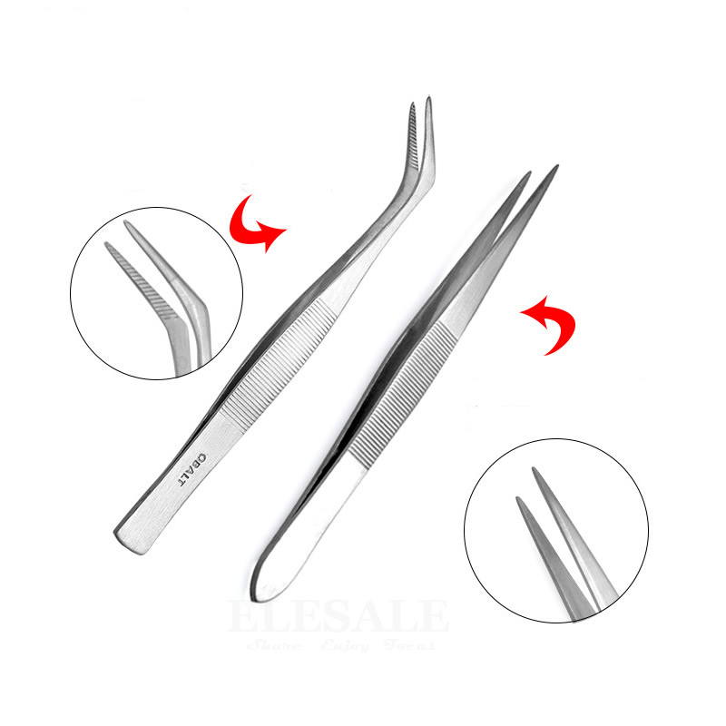 Pinzas de acero inoxidable, ag - Electronics Repair Training reseña y precio